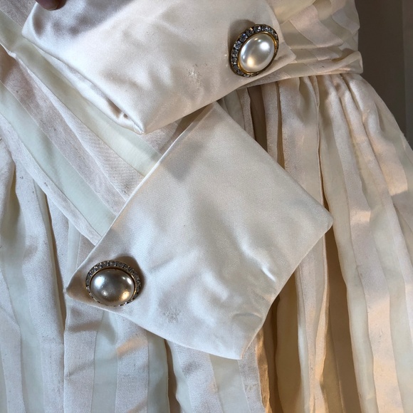 Mid Century New Look Silk Taffeta Day Dress sz S - Picture 6 of 8